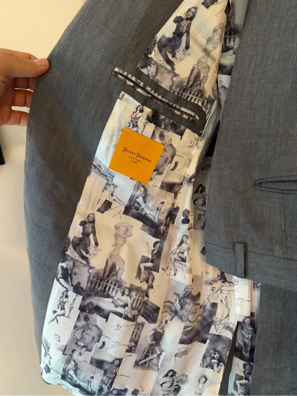 Hickey Freeman custom suit